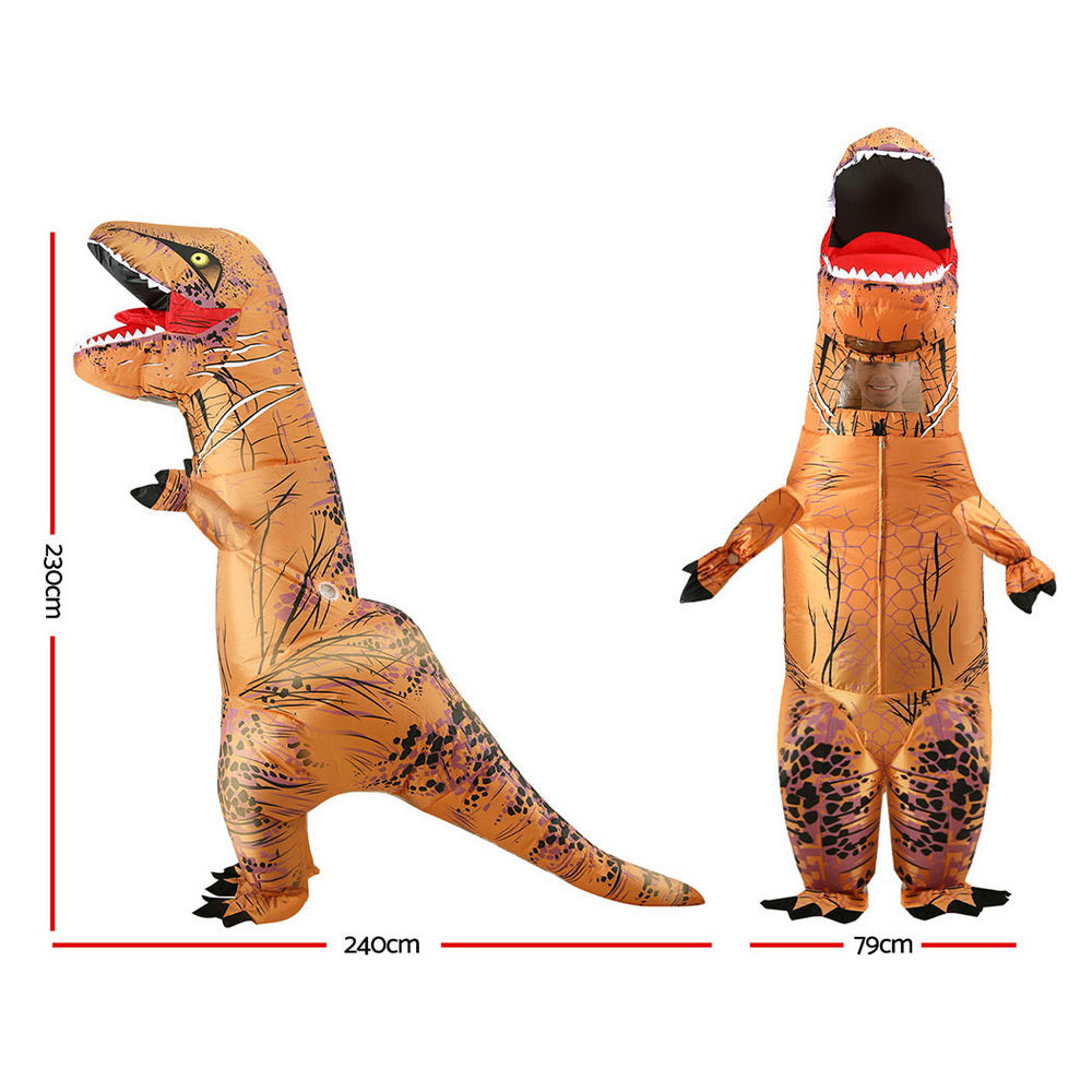 Inflatable Dinosaur Costume T-Rex Adult Suit Blow Up Party Fancy Dress Halloween Xmas Cosplay HALO-INF-DNSBR
