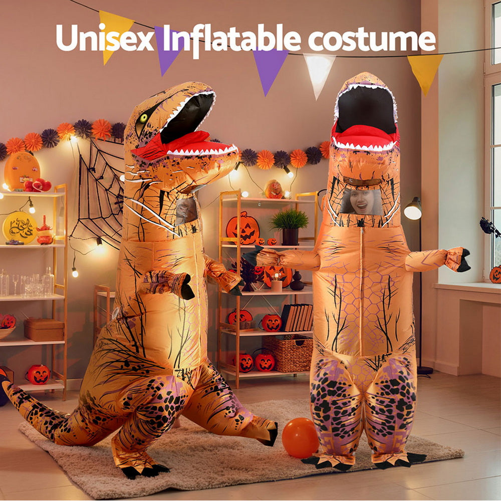 Inflatable Dinosaur Costume T-Rex Adult Suit Blow Up Party Fancy Dress Halloween Xmas Cosplay HALO-INF-DNSBR