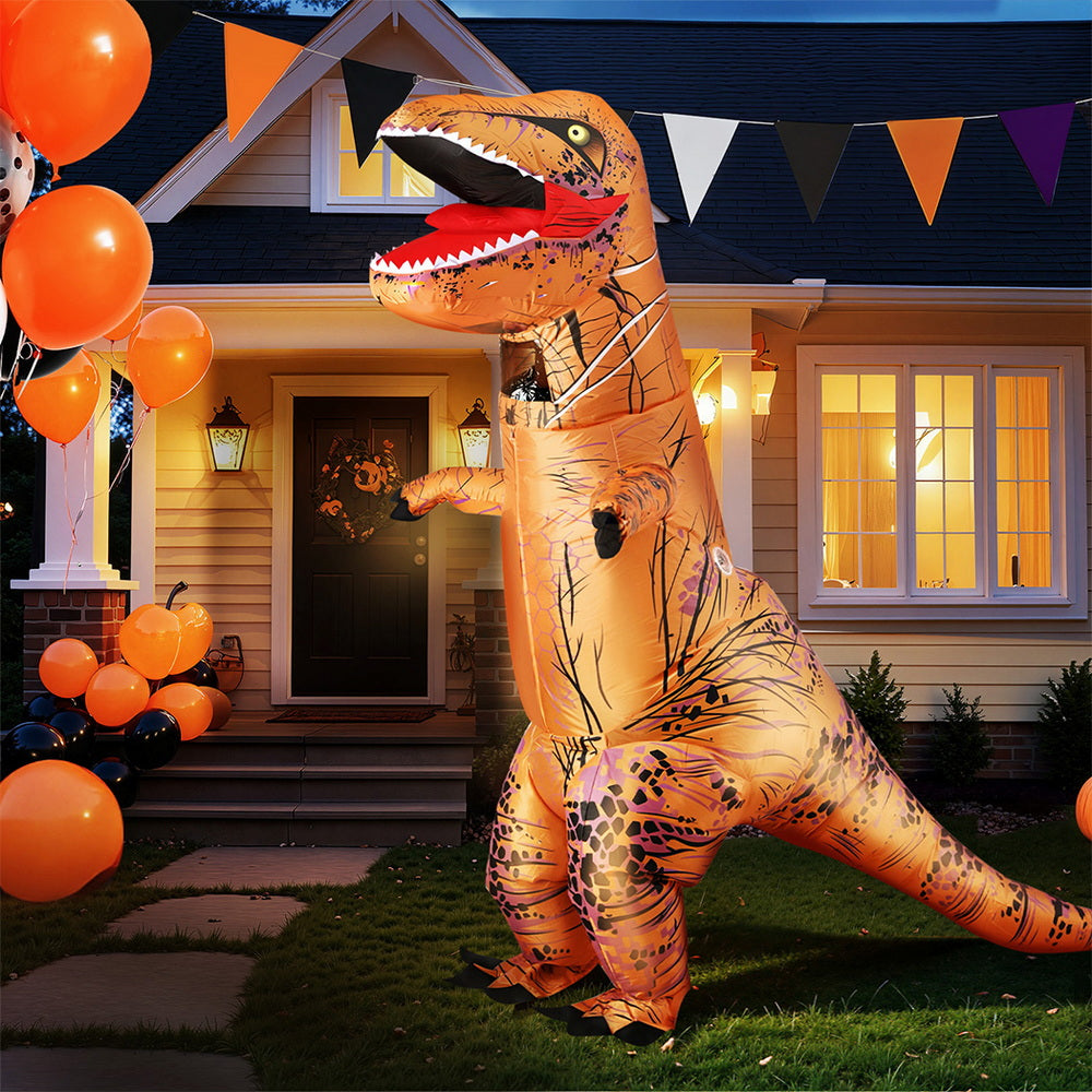 Inflatable Dinosaur Costume T-Rex Adult Suit Blow Up Party Fancy Dress Halloween Xmas Cosplay HALO-INF-DNSBR