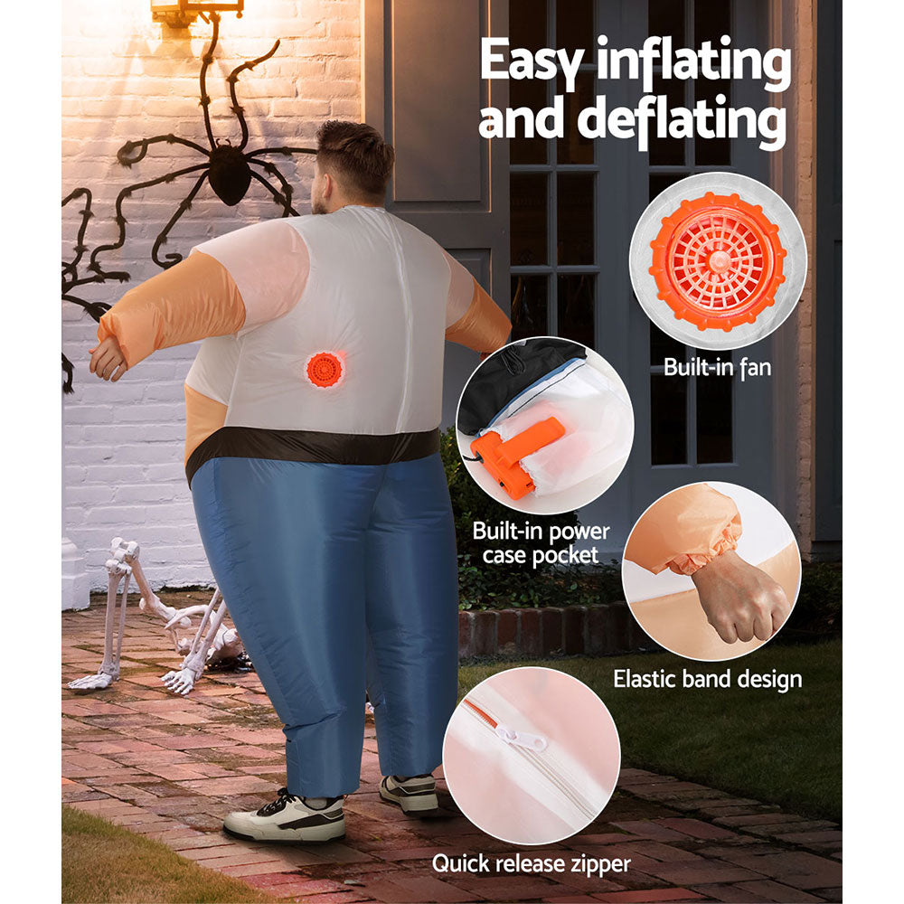 Inflatable Samson Costume Adult Suit Blow Up Party Fancy Dress Halloween Cosplay HALO-INF-FAT-8FT