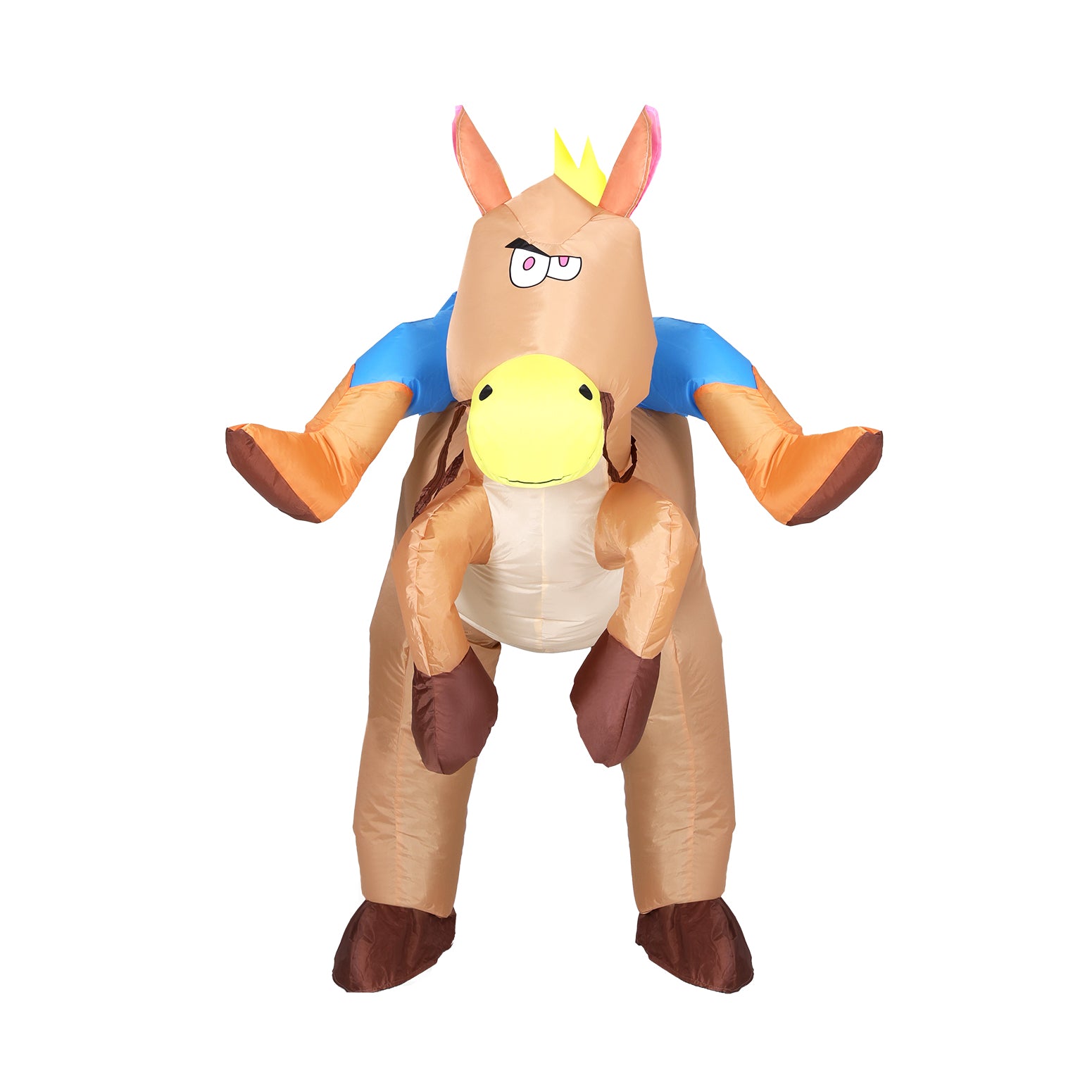Inflatable Cowboy Costume Adult Suit Blow Up Party Fancy Dress Halloween Cosplay HALO-INF-HORSE