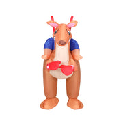 Inflatable Kangaroo Costume Adult Suit Blow Up Party Fancy Dress Halloween Cosplay HALO-INF-KANGF