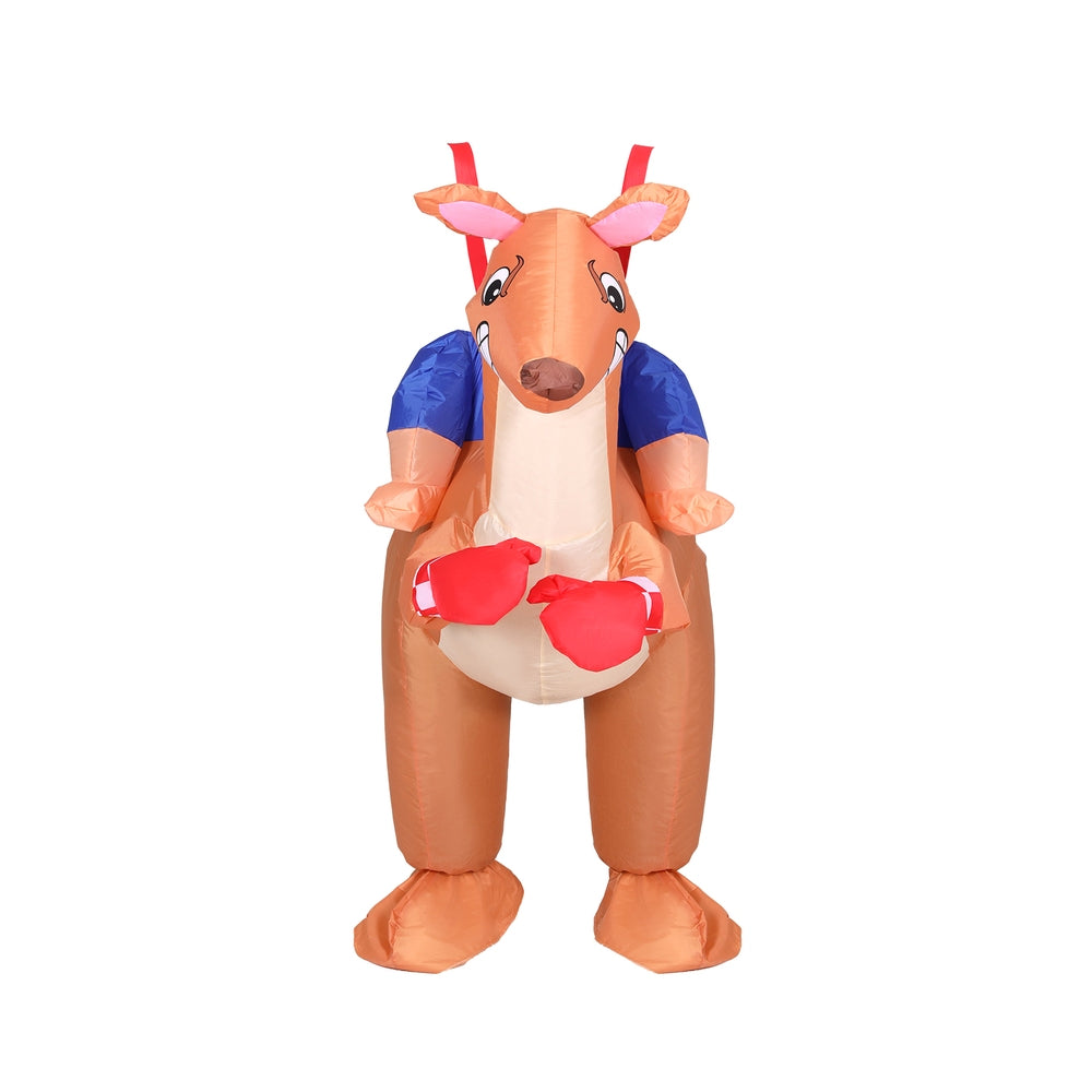 Inflatable Kangaroo Costume Adult Suit Blow Up Party Fancy Dress Halloween Cosplay HALO-INF-KANGF