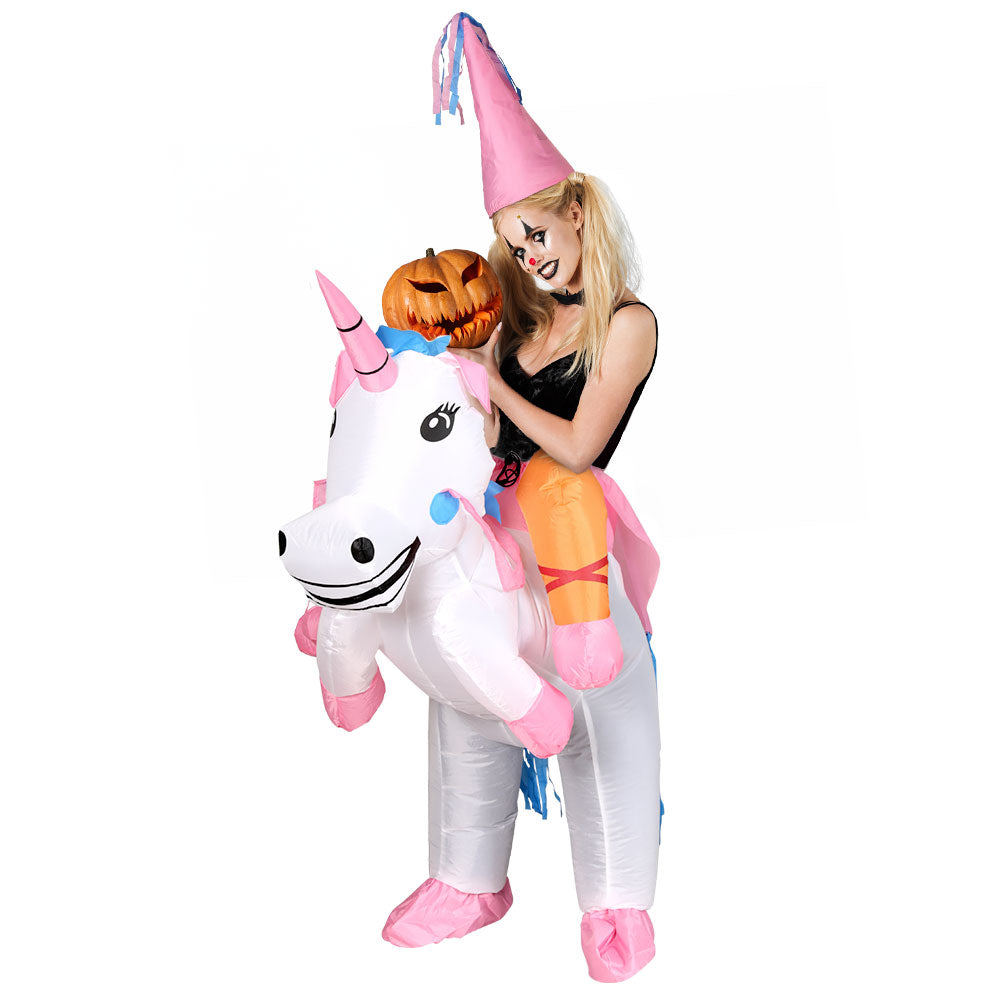 Inflatable Unicorn Costume Adult Suit Blow Up Party Fancy Dress Halloween Cosplay HALO-INF-UNIC-6FT