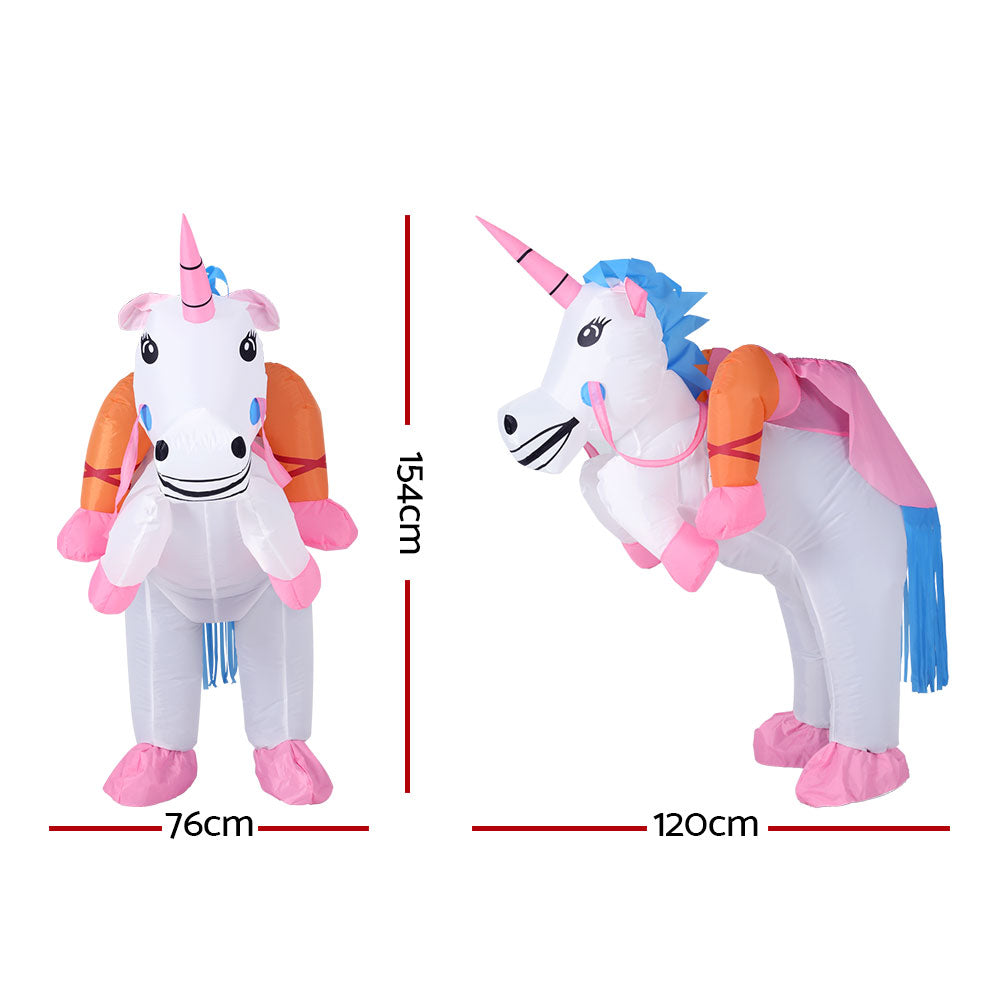 Inflatable Unicorn Costume Adult Suit Blow Up Party Fancy Dress Halloween Cosplay HALO-INF-UNIC-6FT
