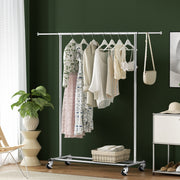 Artiss Clothes Rack Airer Rail Coat Stand Adjustable Hanger HANGER-157H-S-SI
