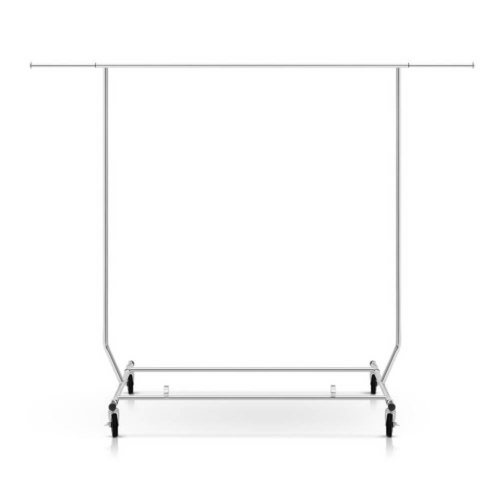Artiss Clothes Rack Airer Rail Coat Stand Adjustable Hanger HANGER-1938A-S-SI