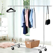 Artiss Clothes Rack Airer Rail Coat Stand Adjustable Hanger HANGER-1938A-S-SI