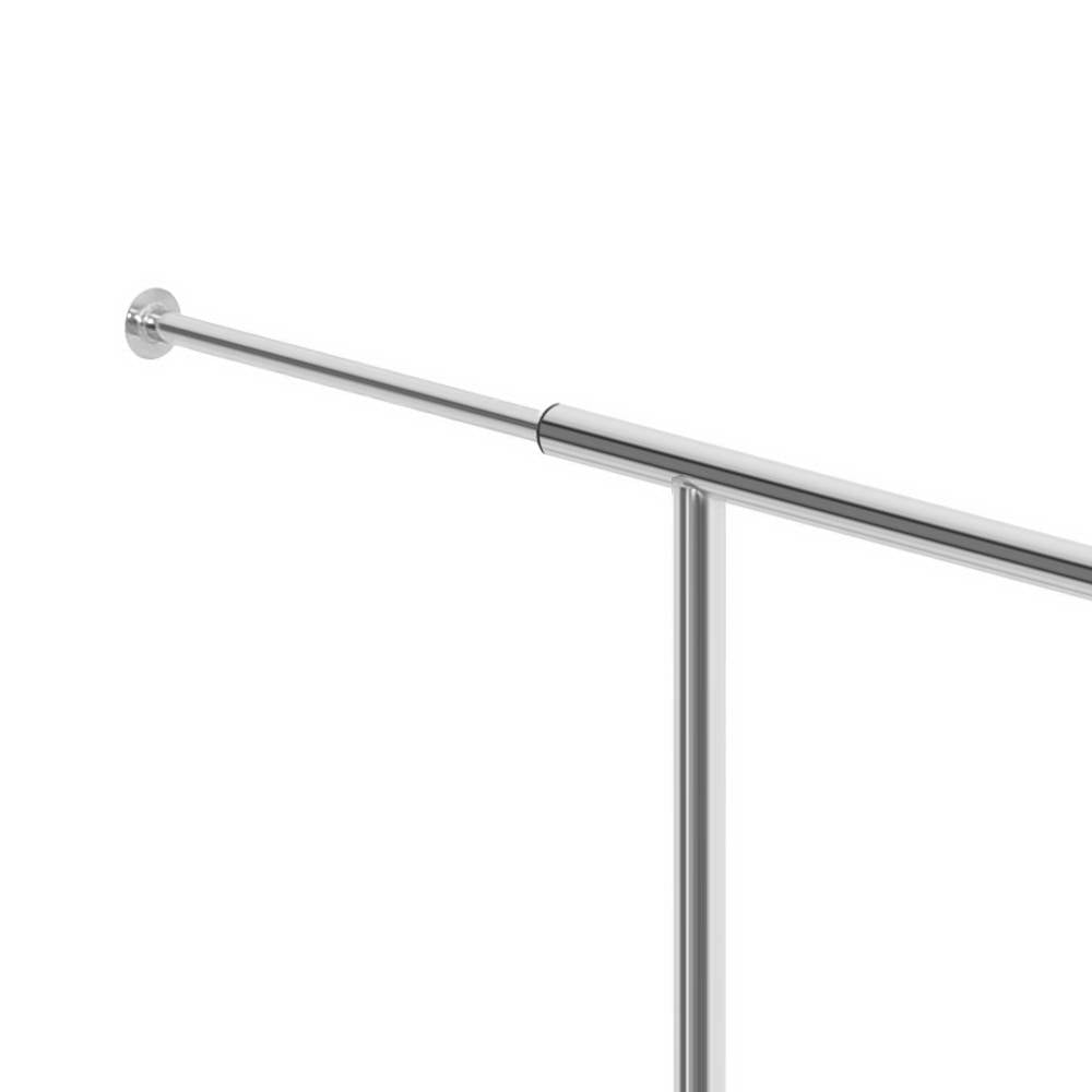 Artiss Clothes Rack Airer Double Rail Coat Stand Adjustable Hanger HANGER-1955A-D-SI