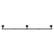 Artiss Clothes Rack Airer Floating Shelf Metal HANGER-B-02-RAIL-BK