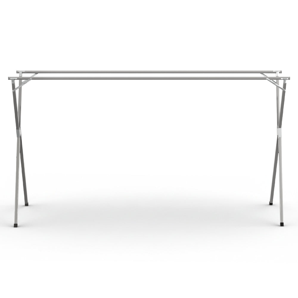 Artiss Clothes Rack Adjustable Foldable Steel HANGER-B-06-FLD-SI