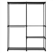 Artiss Wardrobe Clothes Rack Closet 181cm HANGER-B-08-180H-BK