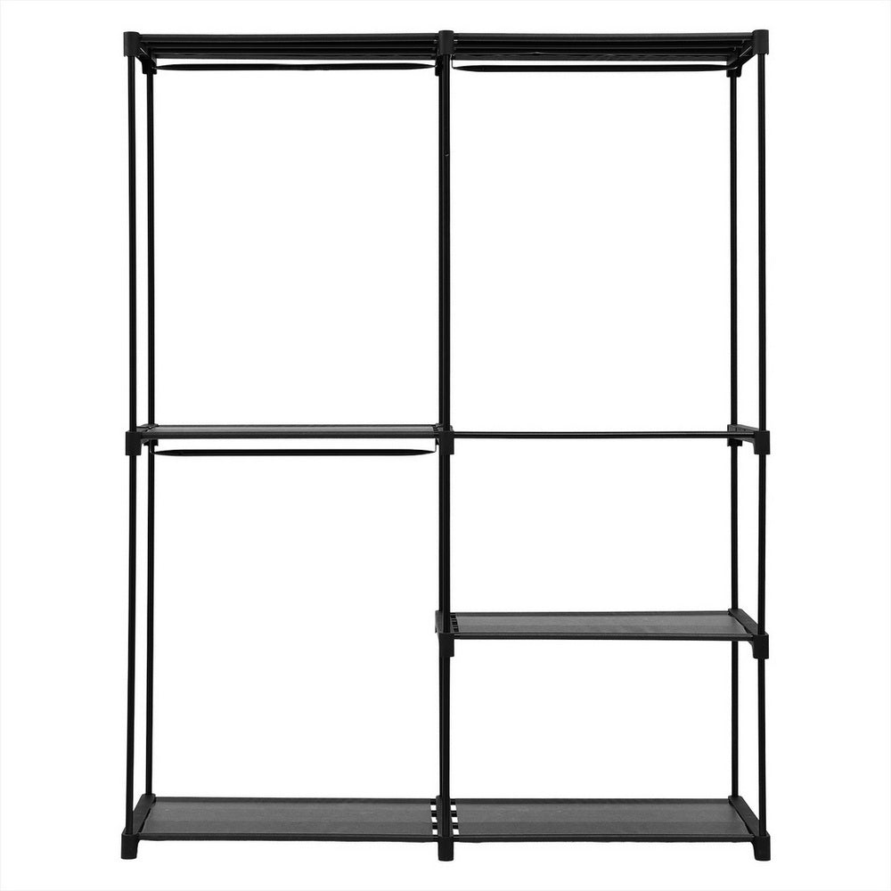 Artiss Wardrobe Clothes Rack Closet 181cm HANGER-B-08-180H-BK