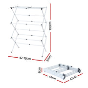 Artiss Clothes Rack Foldable Airer Drying Rack Portable No Assembly Required HANGER-B-10-FLD-GY