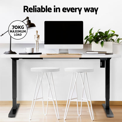 Artiss Motorised Standing Desk Sit Stand Desks 120CM HASD-114G-BKDF-NWDB-120