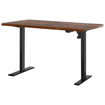 Artiss Standing Desk Motorised Rustic Brown 120CM HASD-114G-BKDF-RBDB-120