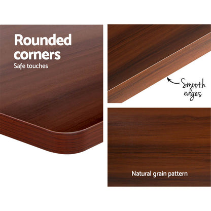 Artiss Standing Desk Motorised Walnut 140CM HASD-114G-BKDF-WADB-140