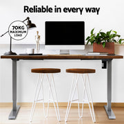 Artiss Standing Desk Motorised 140CM Rustic Brown HASD-114G-GYDF-RBDB-140