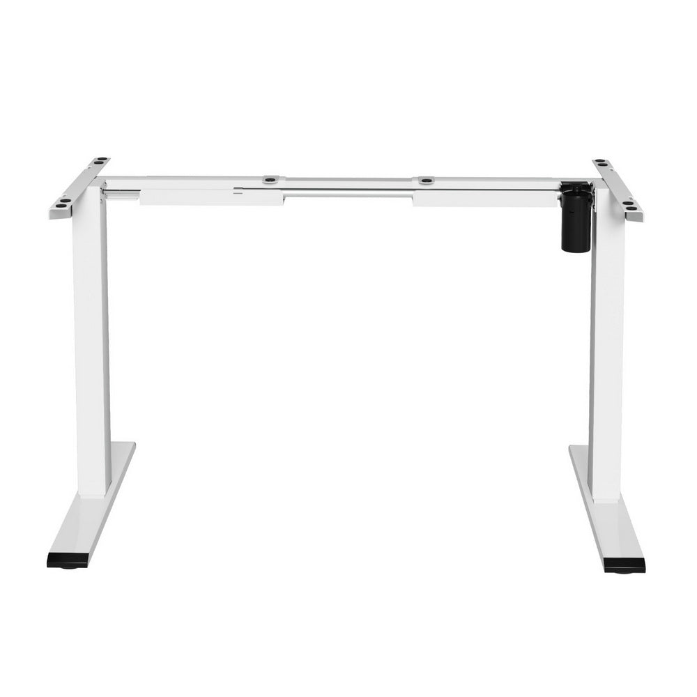 Artiss Electric Standing Desk Frame Only Height Adjustable 70KG Load White HASD-114G-WH
