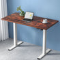 Artiss Standing Desk Motorised Sit Stand Desks Rustic Brown 120CM HASD-114G-WHDF-RBDB-120