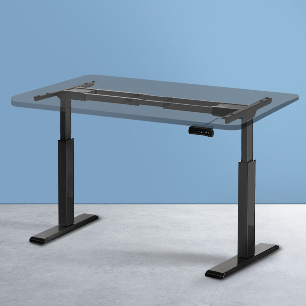 Artiss Standing Desk Frame Only Dual Motor Motorised Black HASD-268-BK