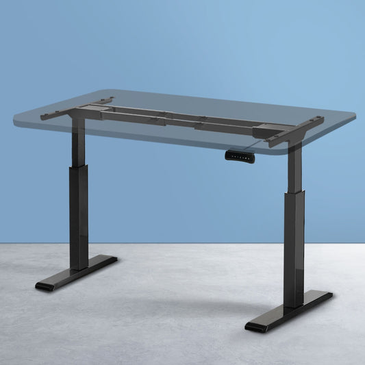 Artiss Standing Desk Frame Only Dual Motor Motorised Black HASD-268-BK