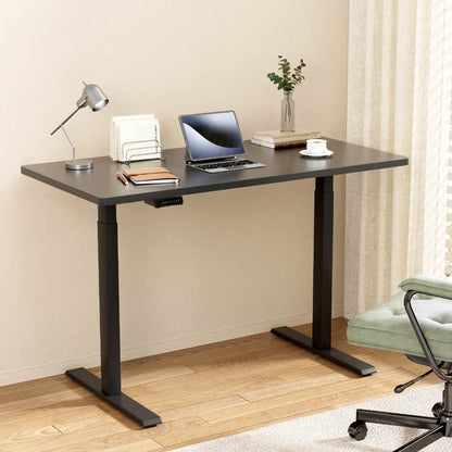 Artiss Standing Desk Motorised Dual Motor Black 140CM HASD-268-BKDF-BKDB-140