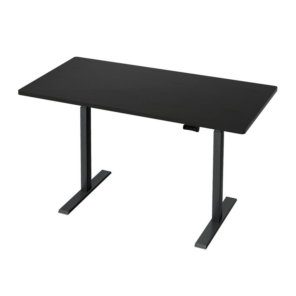Artiss Standing Desk Motorised Dual Motor Black 140CM HASD-268-BKDF-BKDB-140