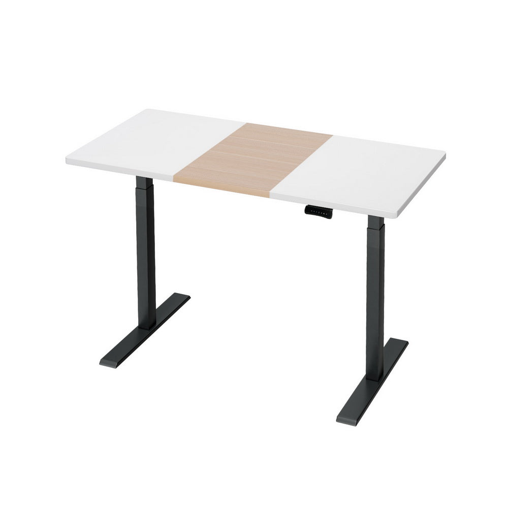 Artiss Standing Desk Motorised Electric Dual Motor 120CM HASD-268-BKDF-NWDB-120