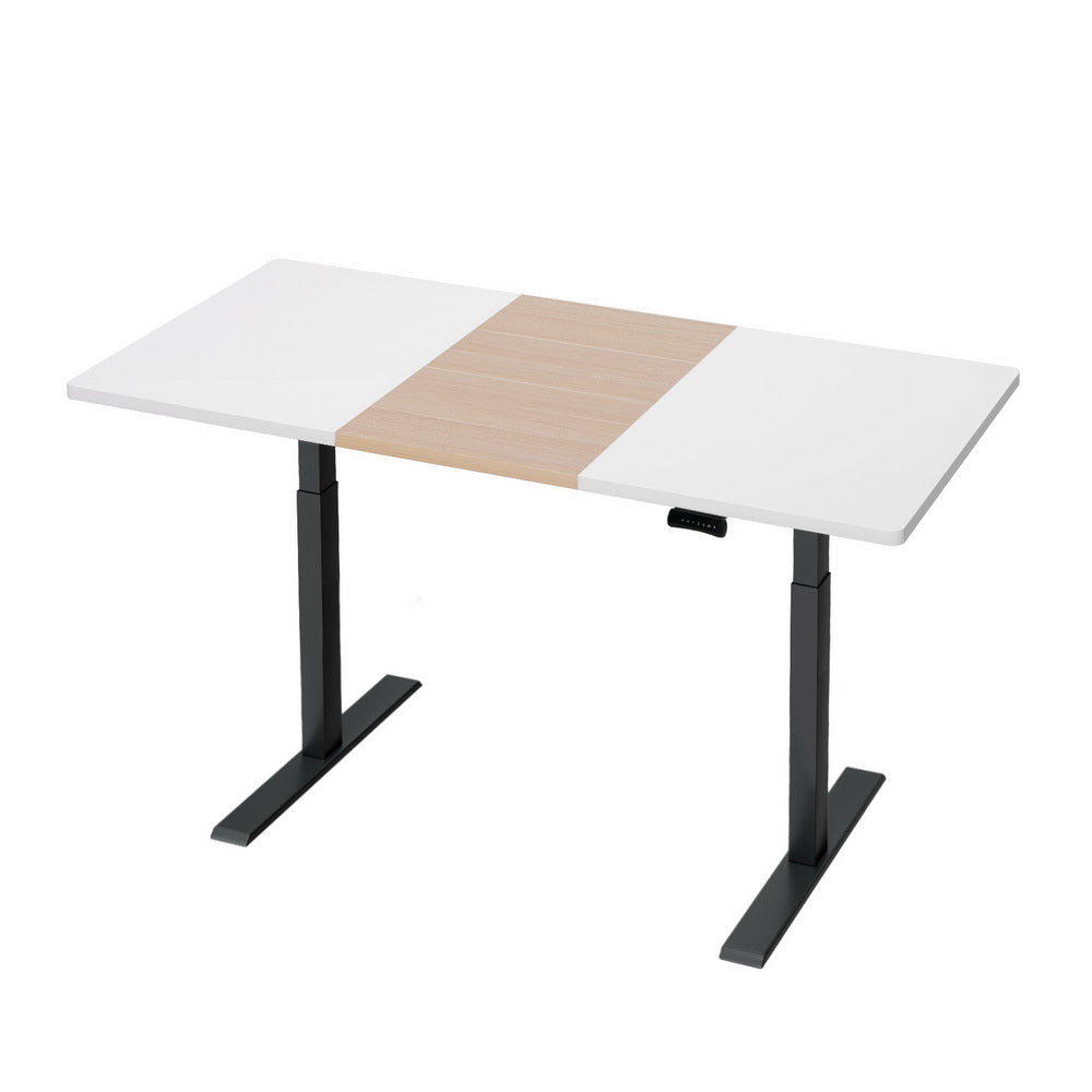 Artiss Standing Desk Motorised Electric Dual Motor 140cm HASD-268-BKDF-NWDB-140