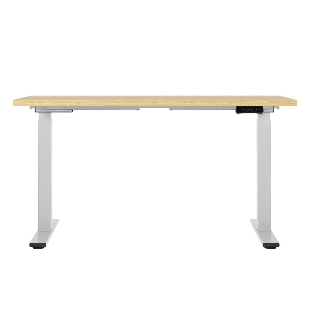Artiss Standing Desk Motorised Dual Motor 120CM White Oak HASD-268-WHDF-NTDB-120