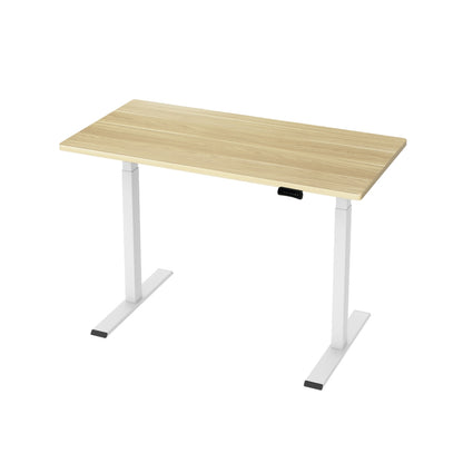 Artiss Standing Desk Motorised Dual Motor 120CM White Oak HASD-268-WHDF-NTDB-120