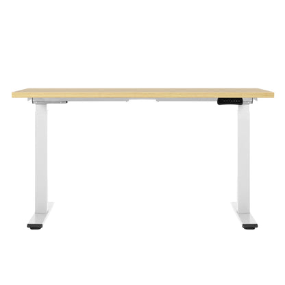 Artiss Standing Desk Motorised Dual Motor 140CM White Oak HASD-268-WHDF-NTDB-140
