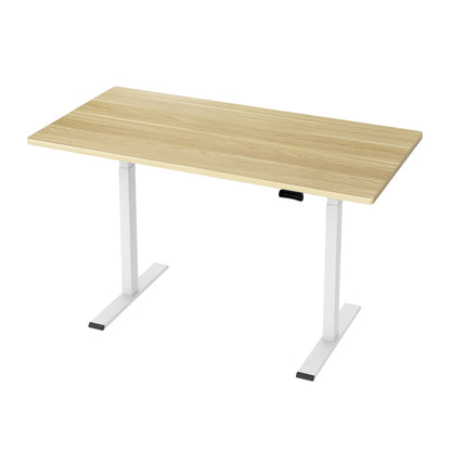Artiss Standing Desk Motorised Dual Motor 140CM White Oak HASD-268-WHDF-NTDB-140