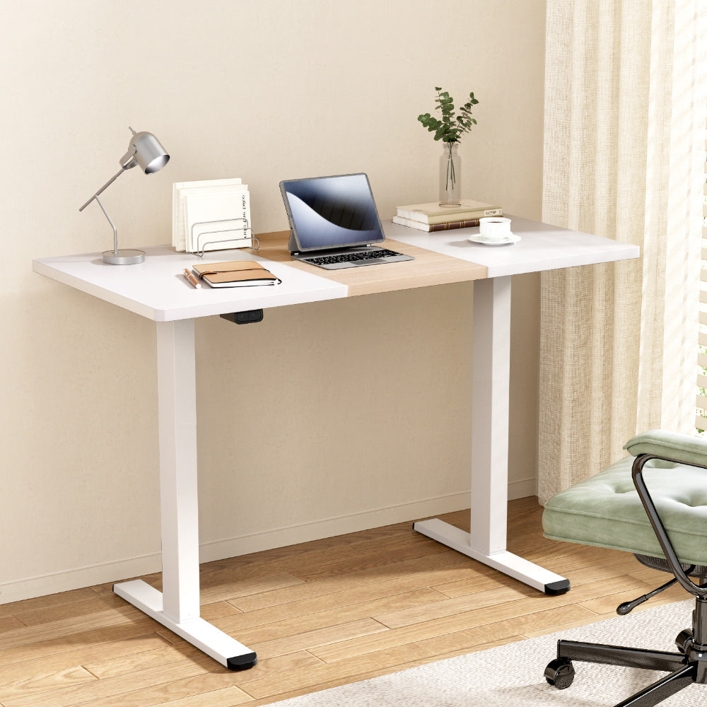 Artiss Standing Desk Motorised Dual Motor 120CM HASD-268-WHDF-NWDB-120