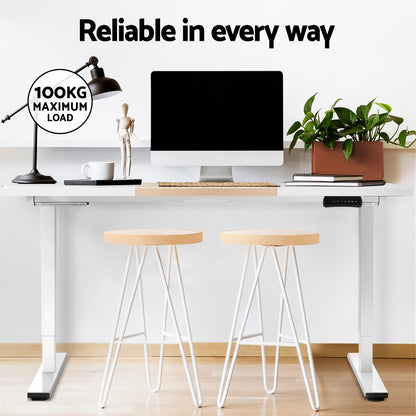 Artiss Standing Desk Motorised Dual Motor 120CM HASD-268-WHDF-NWDB-120