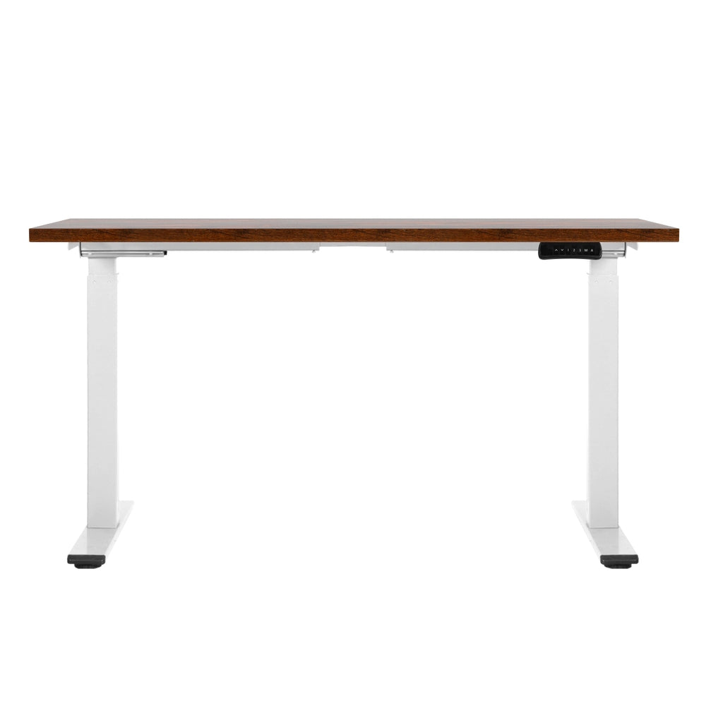 Artiss Standing Desk Motorised Dual Motor 120CM Rustic Brwon HASD-268-WHDF-RBDB-120