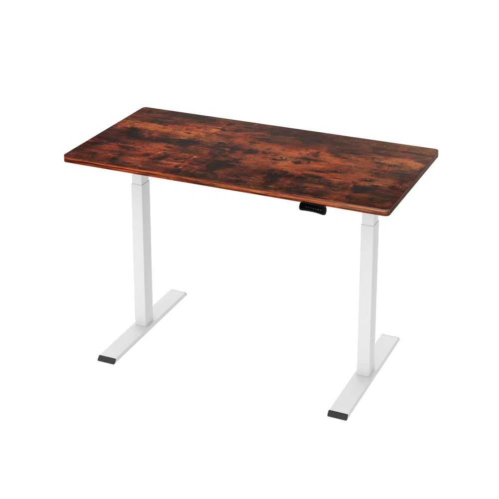 Artiss Standing Desk Motorised Dual Motor 120CM Rustic Brwon HASD-268-WHDF-RBDB-120
