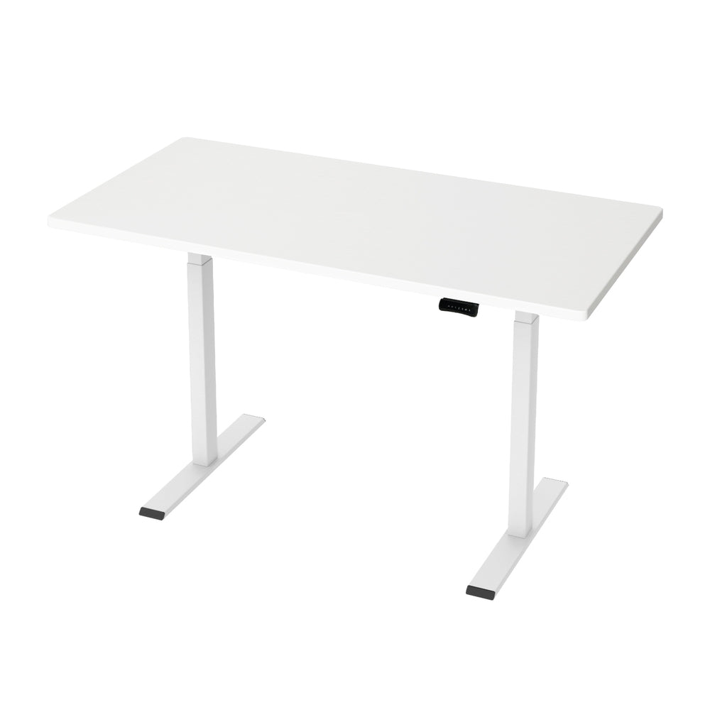 Artiss Standing Desk Motorised Dual Motor 140CM White HASD-268-WHDF-WHDB-140