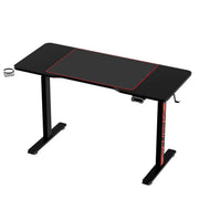 Artiss Electric Gaming Desk RGB Sit Stand Height Adjustable Table Black HASD-B-GMD06-BK