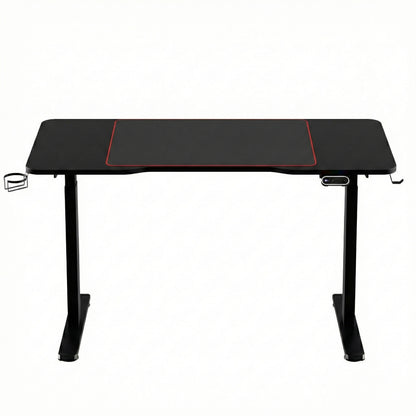 Artiss Electric Gaming Desk RGB Sit Stand Height Adjustable Table Black HASD-B-GMD06-BK