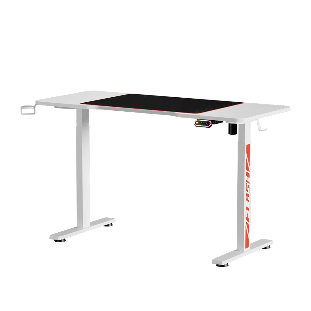 Artiss Standing Desk Motorised Gaming Desks White 140CM HASD-B-GMD06-WH