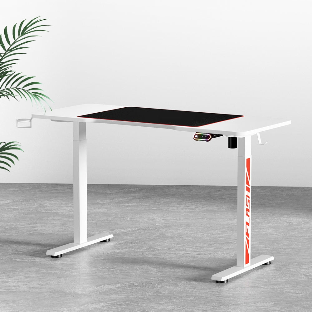 Artiss Standing Desk Motorised Gaming Desks White 140CM HASD-B-GMD06-WH