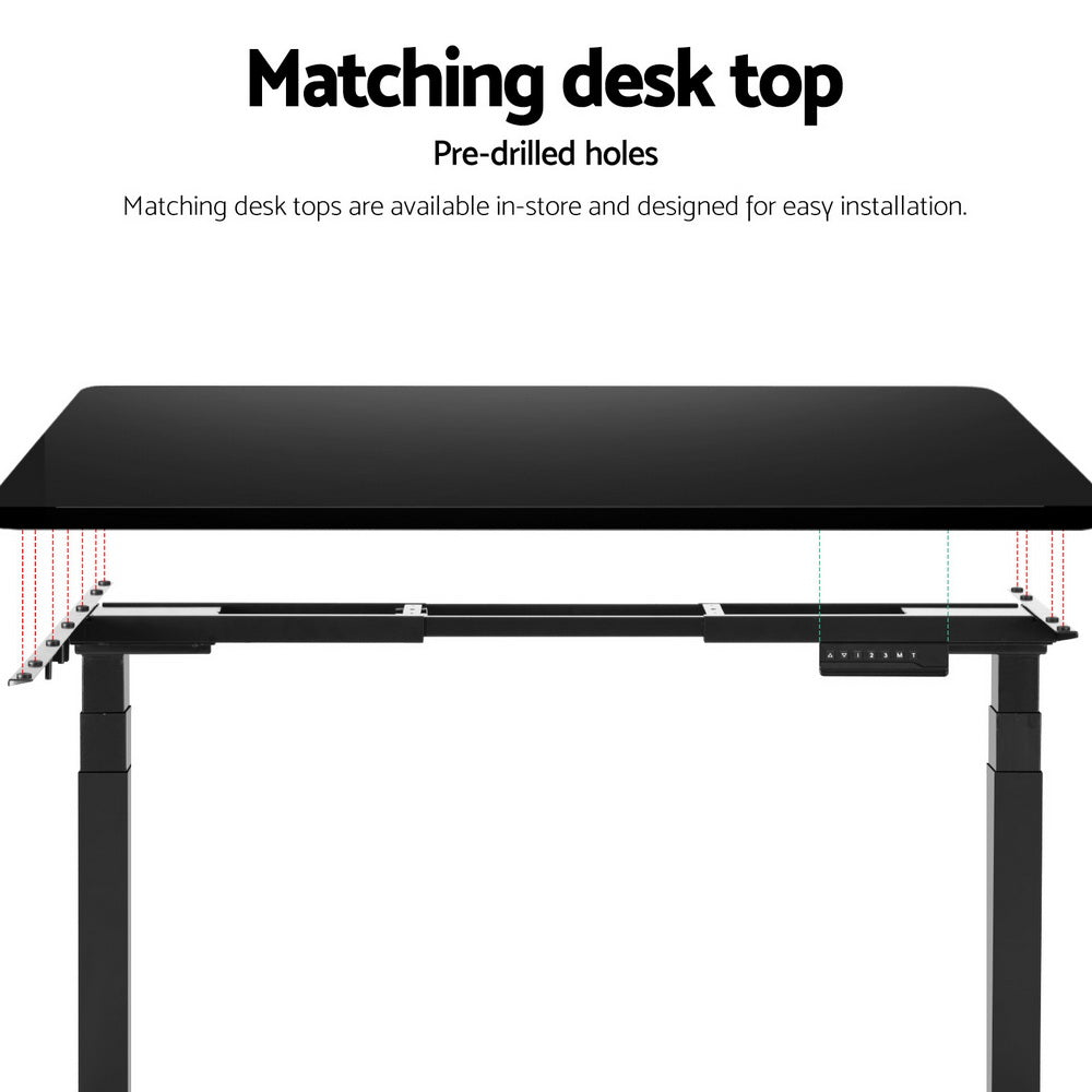 Artiss Standing Desk Frame Only L-shape Motorised HASD-B-M07-BK