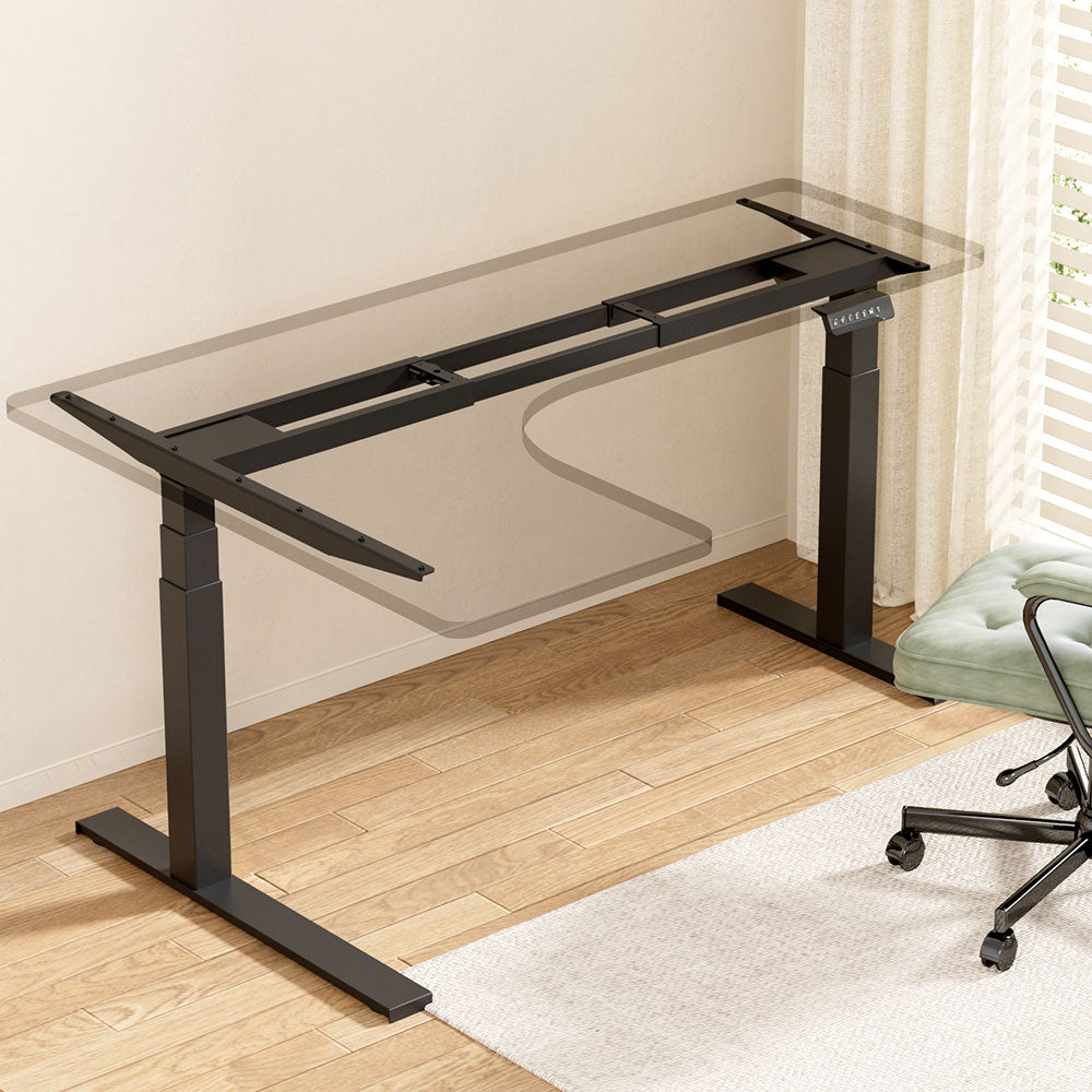 Artiss Standing Desk Frame Only L-shape Motorised HASD-B-M07-BK