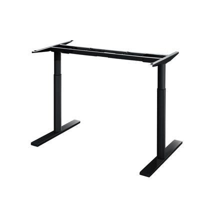 Artiss Standing Desk Frame Only Dual Motor Motorised Adjustable 125KG Load Black HASD-B-M10-BK