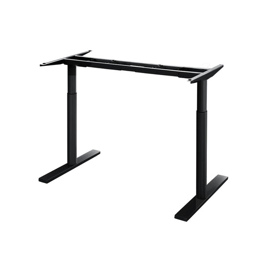 Artiss Standing Desk Frame Only Dual Motor Motorised Adjustable 125KG Load Black HASD-B-M10-BK