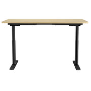 Artiss Standing Desk Motorised Electric Dual Motor White Oak 140CM HASD-B-M10-BKDF-NTDB-140