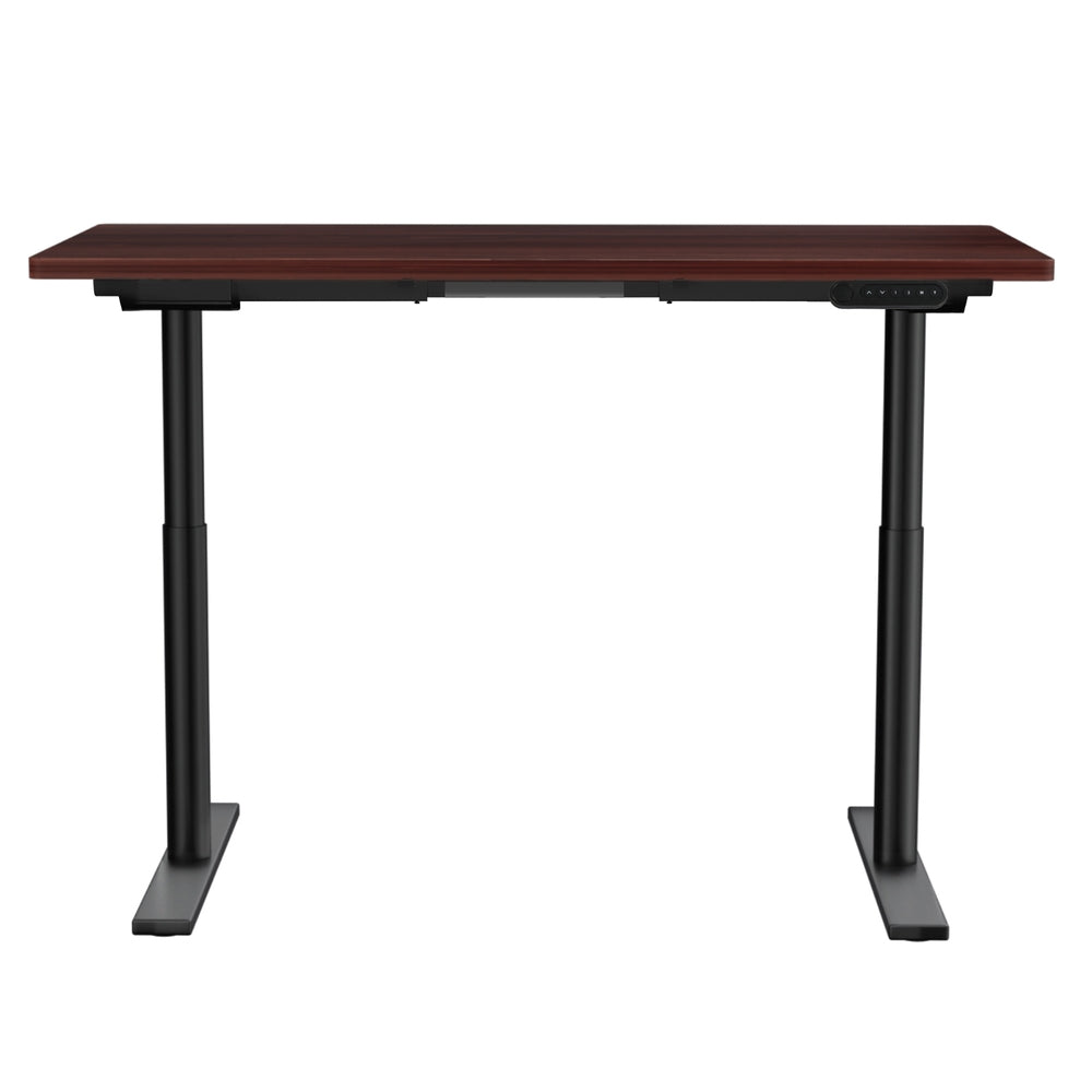 Artiss Standing Desk Motorised Electric Dual Motor Walnut 120CM HASD-B-M10-BKDF-WADB-120