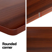 Artiss Standing Desk Motorised Electric Dual Motor Walnut 120CM HASD-B-M10-BKDF-WADB-120
